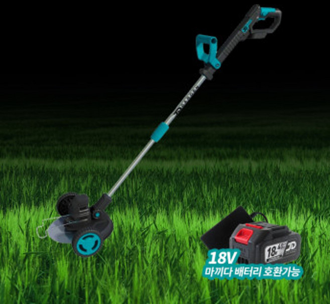 JD-18BC 제이디가든 충전식예초기 충전 미니충전 무선 예취기 벌초 제초기 18V, 무선예초기+4.0(L)배터리2개+어댑터(S), 1개