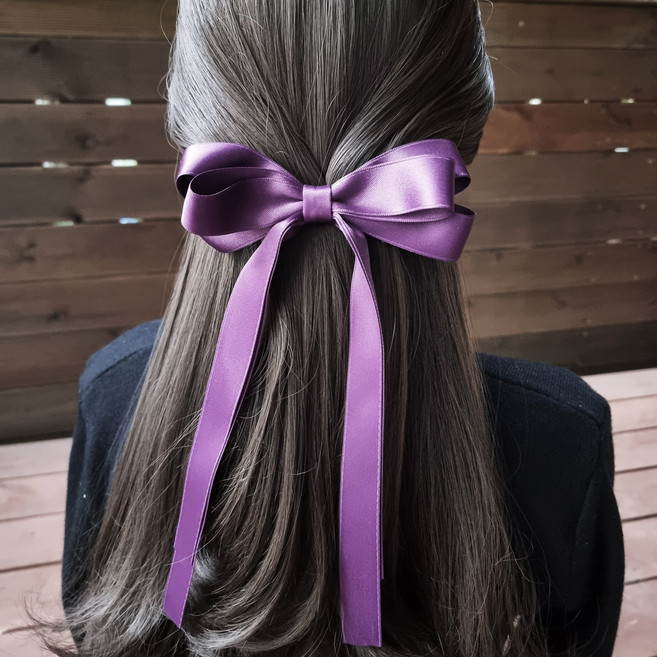 에떼리본 꼬리리본B타입 1P 헤어핀 골프리본 공단리본핀 H110