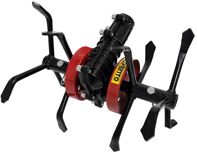 예초기 부착 관리기 텃밭 고랑 제초 잡초 로타리 소형 미니 날 기계 호미 하우스 농작물 농작, 1개