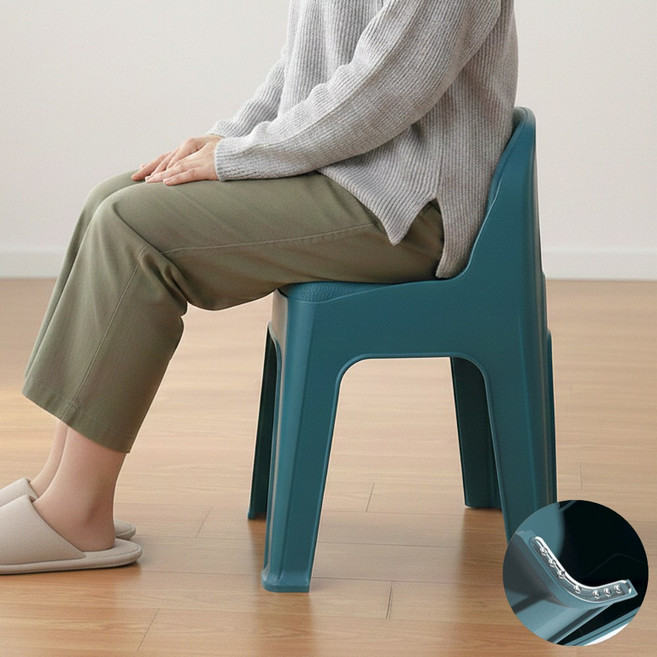 [이너프812] 등받이 욕실 의자 높은 목욕탕 화장실 샤워 스툴 미끄럼방지, 브라운