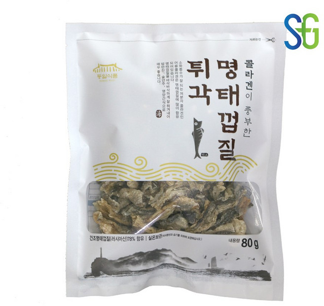 (동일식품)콜라겐이 풍부한 명태껍질튀각80g 맛나요, 80g, 1개