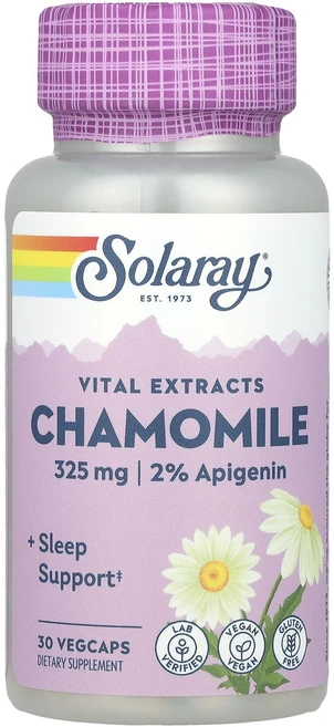 Solaray 바이탈 추출물 카모마일 325mg 베지 캡슐 30정, Solaray바이탈추출물카모마일325mg베지캡슐30정, 1개 - 쿠팡