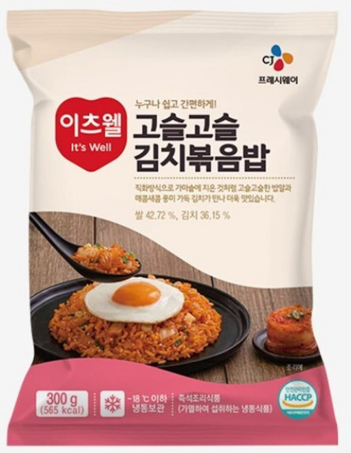 CJ 이츠웰 고슬고슬 김치볶음밥 3Kg, 1개, 300g
