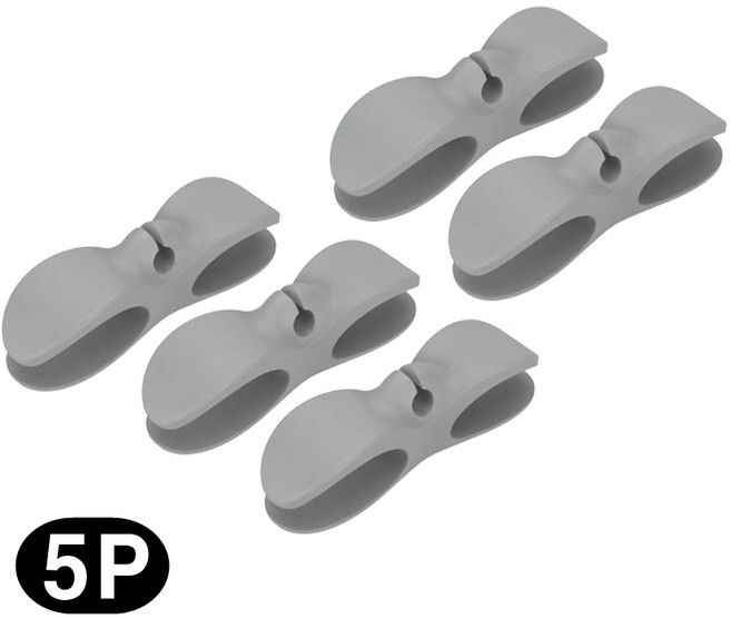 시그무드 다용도 케이블 콘센트 선 정리 5P, 그레이, 1개