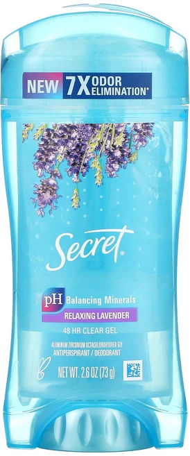 Secret 48시간 클리어 젤 데오드란트 라벤더 2.6oz, Secret48시간클리어젤데오드란트라벤더26oz, 1개, 73g - 쿠팡