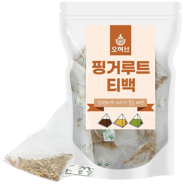 오허브 핑거루트 티백 핑거루트차 100개 핑크루트 삼각티백차, 상세페이지참조, 1개, 1g, 100개입