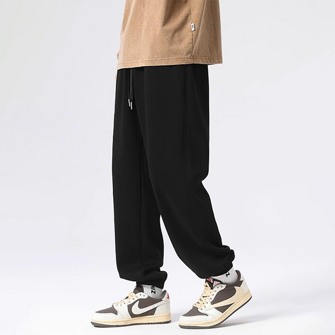 棉褲 男生長褲 寬褲 直筒褲 男生寬褲 垂墜感寬鬆長褲 潮流闊腿褲休閒束脚褲