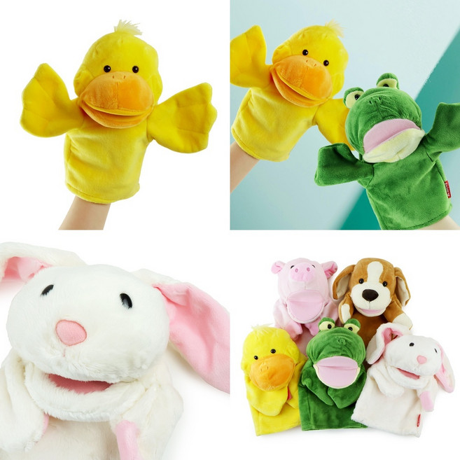 동물농장 핸드퍼펫 5종세트 말하는 손가락인형 교육완구 동물장난감 동물인형