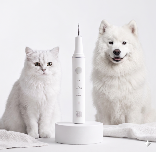 반려동물용 강아지 고양이 구강청결기 초음파 무선 강아지칫솔 고양이칫솔 애견전동칫솔, 1개