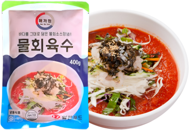 해가원 물회양념소스 육수 400g, 1개