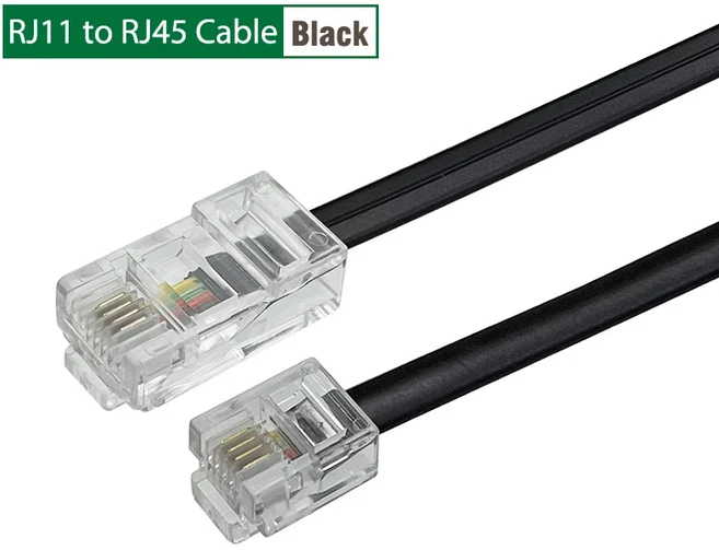 PATCHTEK RJ11 - RJ45/RJ9 커넥터 전화 케이블 8p4c 어댑터 모듈형 핸드셋 음성 확장 데이터, 01 0.2m, 01 0.2m