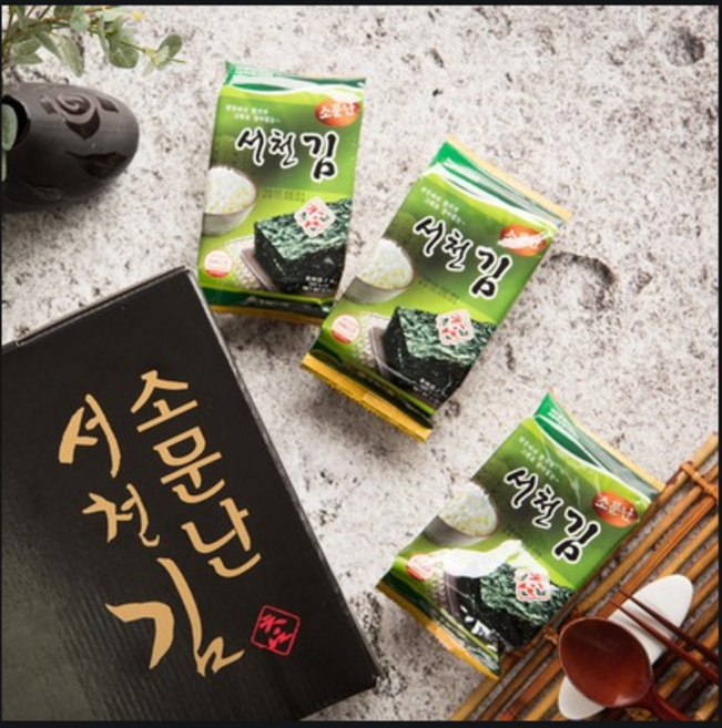 우일식품 참좋은 소문난 서천김 도시락김, 재래 도시락김 4g X 24봉, 96g