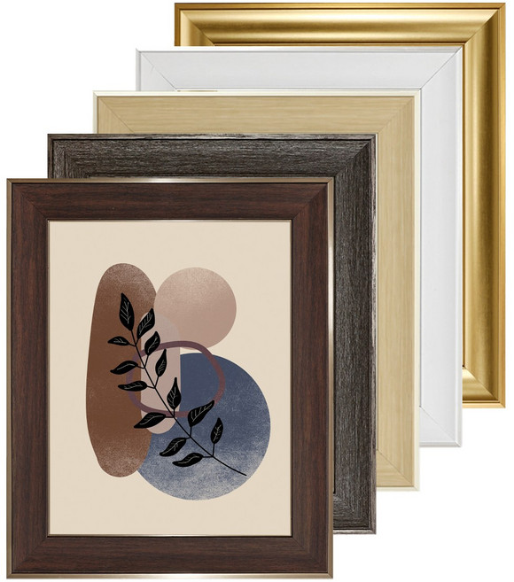 엔틱 빈티지 라운드라인 액자 사진 그림 포스터 퍼즐 십자수 웨딩 고급 액자, 1개, 오크