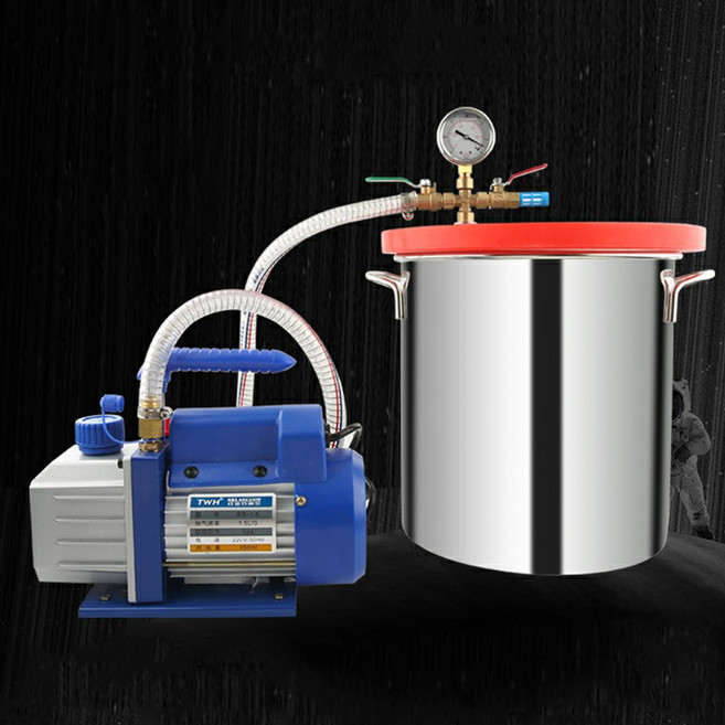 진공탈포기 레진 수동 실리콘 기포제거 소형 12L 18L, 스테인리스 스틸 25x15cm, 1개