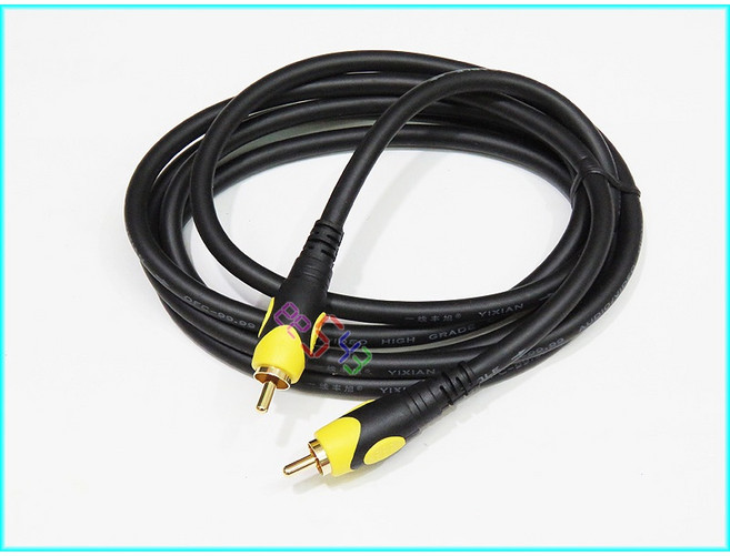 數位音效同軸線 1.8公尺 - 數位音響 SPDIF 電視 藍光機 擴大機 AV 影音線 音源線, 1個