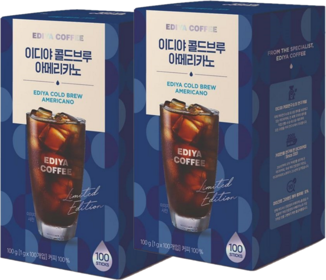 이디야 콜드브루 아메리카노, 100g