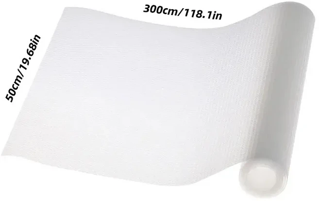 1롤 재사용 가능한 서랍 라이너 세척 방진 및 미끄럼 방지 플레이스 매트 주방 캐비닛 냉장고, 02 50x300CM