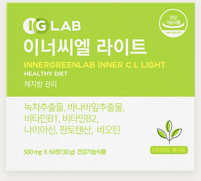 [IGLAB] 이너그린랩 이너씨엘 라이트, 1개, 60정 - 쿠팡