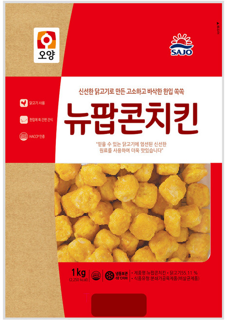 닭고기몰 사조오양 팝콘치킨 (1kg 10개), 10kg, 1개