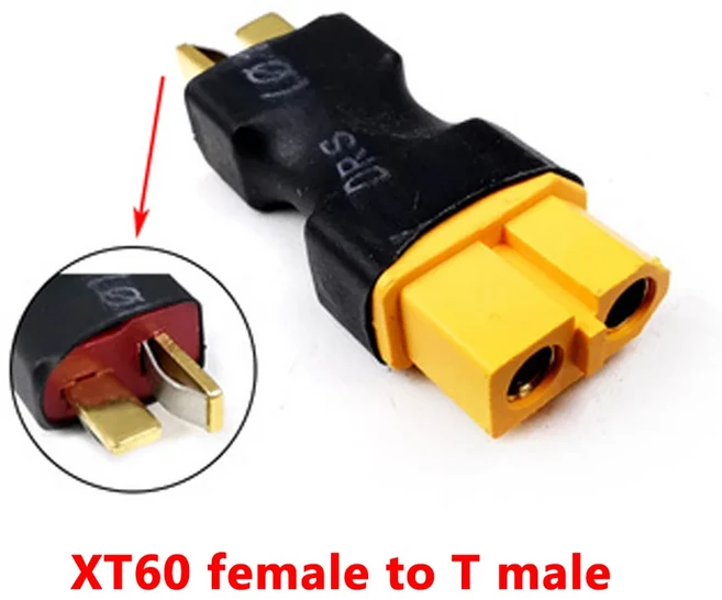 1PCS XT90 플러그 여성 남성 커넥터 여성 XT60 남성 변환, XT60female-XT male, 1개