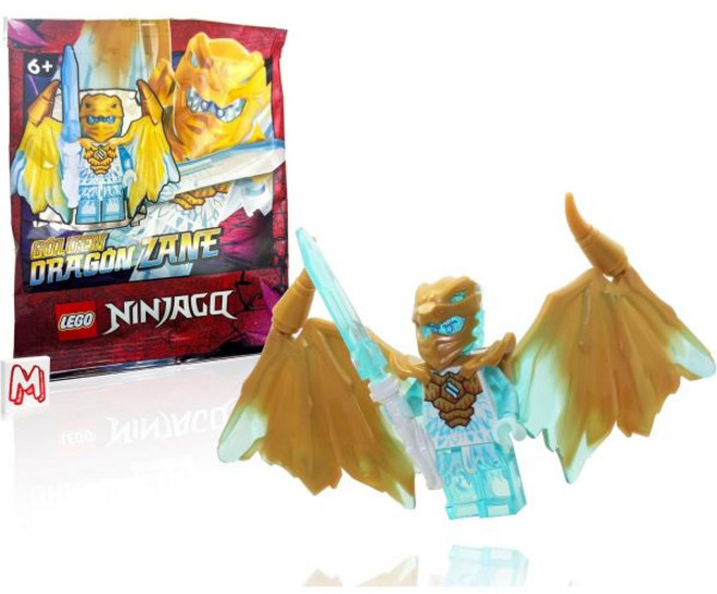레고 닌자고 크리스탈라이즈드 미니피규어 날개와 검을 든 제인황금 드래곤, 황금, 1