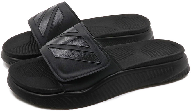 사일런트힐 남녀공용 국내제작 키높이 이중쿠션 찍찍이 스트랩 푹신한 슬리퍼 빅사이즈 KS023