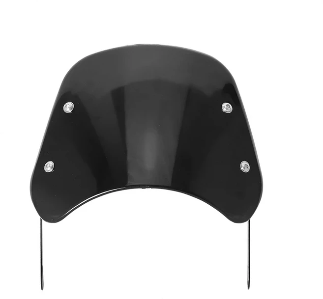 아스라다 오토바이 헤드라이트 윈드 디플렉터 할리 혼다 야마하 가와사키 스즈키용 범용 스크린 8 가지 6.5, 04 black B style