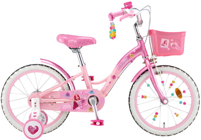 2025 삼천리 18 시크릿쥬쥬 자전거 아동 여아 네발자전거, 1개, 1210cm, 핑크