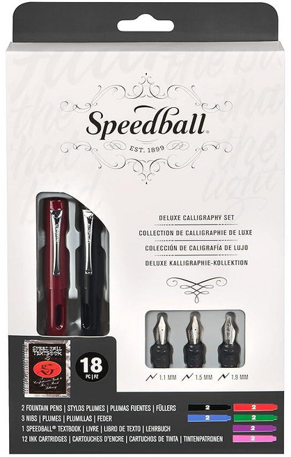 Speedball Art Products 002904 캘리그래피 디럭스 만년필 세트