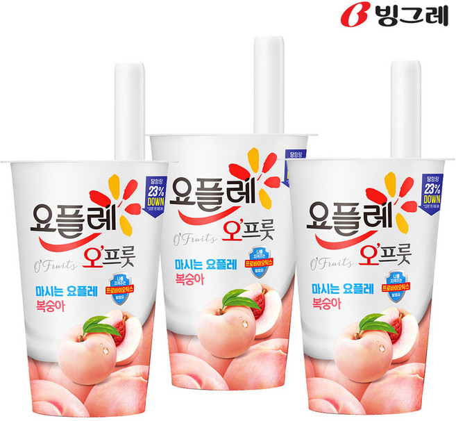 [빙그레]요플레 오프룻, 15개, 150ml