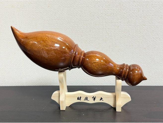 泓潤 牛樟文昌筆 桌上型 辦公室擺件, 1個, 長26公分