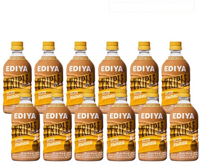 이디야 트리플 바닐라라떼, 500ml, 12개