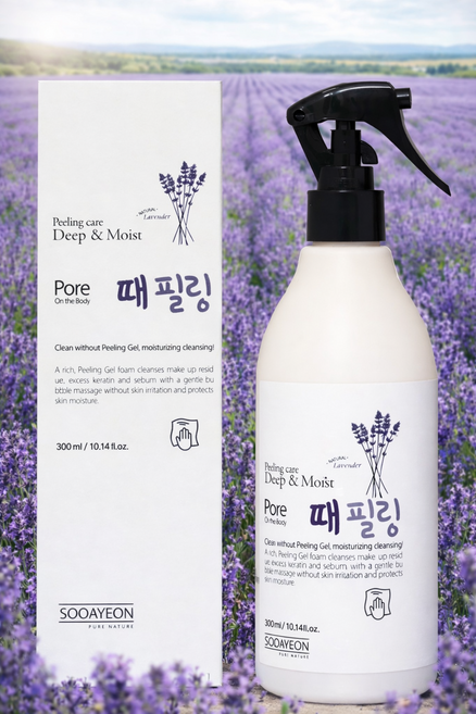 수아연 딥앤모이스처 때필링 바디스크럽 라벤더, 3개, 300ml