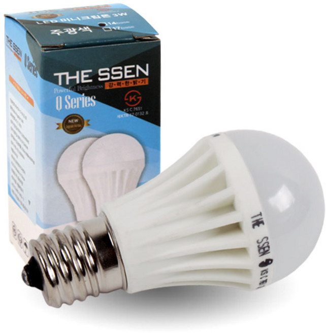 더쎈 LED 미니크립톤 전구 3W E17, 주광색, 1개