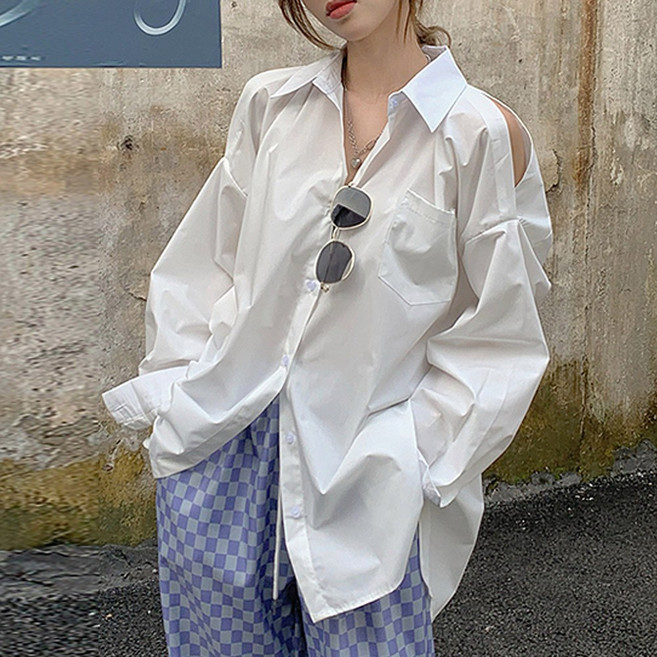 대박난박양 오픈숄더 셔츠