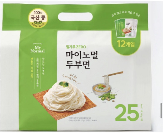 9위 - 마이노멀 밀가루 ZERO 두부면, 130g, 12개