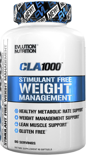 EVLUTIONNUTRITION CLA體重管理軟膠囊 1000mg, 90顆, 1罐