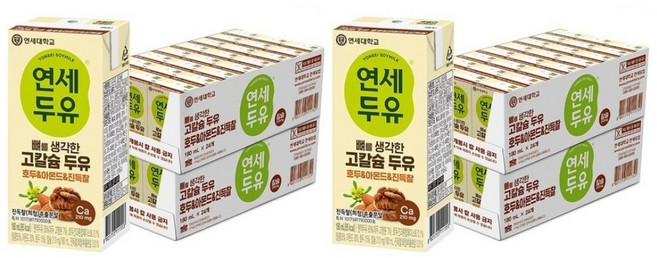 연세두유 뼈를 생각한 고칼슘 호두 앤 아몬드, 180ml, 96개