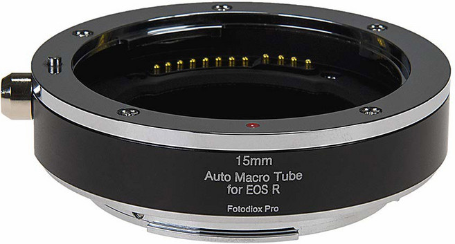 Pentax K 오토 포커스 마운트(Pk Af) DSLR 렌즈와 호환되는 포토디옥스 프로 렌즈 마운트 어댑터 - 캐논 RF(EOS-R) 미러리스 카메라 본체, 2 Auto Extension Tube 15mm, 1개