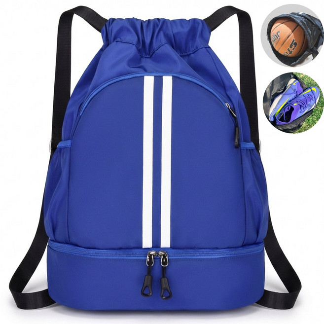 시유타임 축구공가방 볼백 농구공 스포츠 백팩 축구화, 블루, 1개