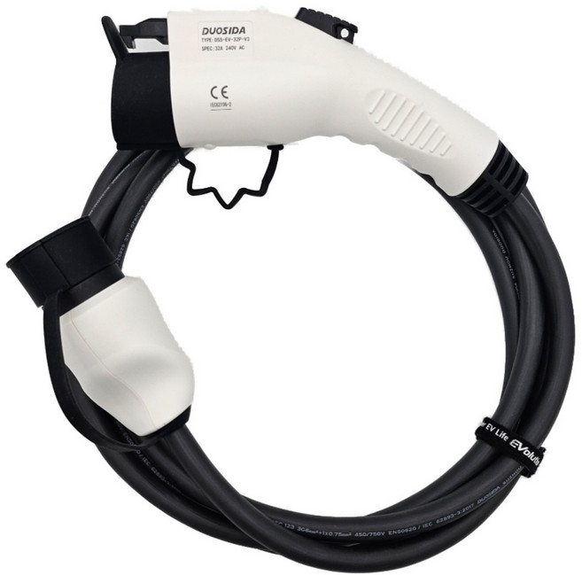 이볼루션 전기차 충전기 B타입 충전기 완속 5핀 커넥터 7kW 가정용 충전케이블 테슬라 아이오닉5 포터2 EV6 니로 코나 봉고 EV PHEV, 1개, 3m
