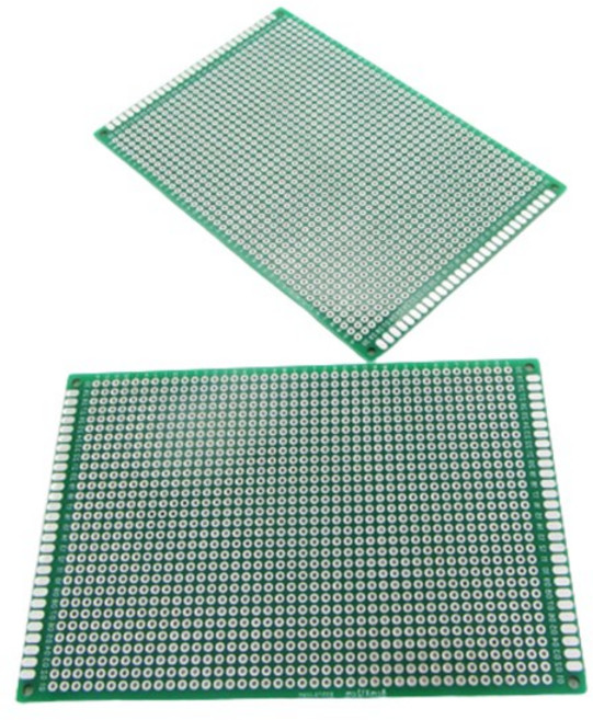 velton 만능기판 양면기판 PCB DIY LED기판 납땜 제작용PCB기판, 1개, PCB기판 10cmx15cm