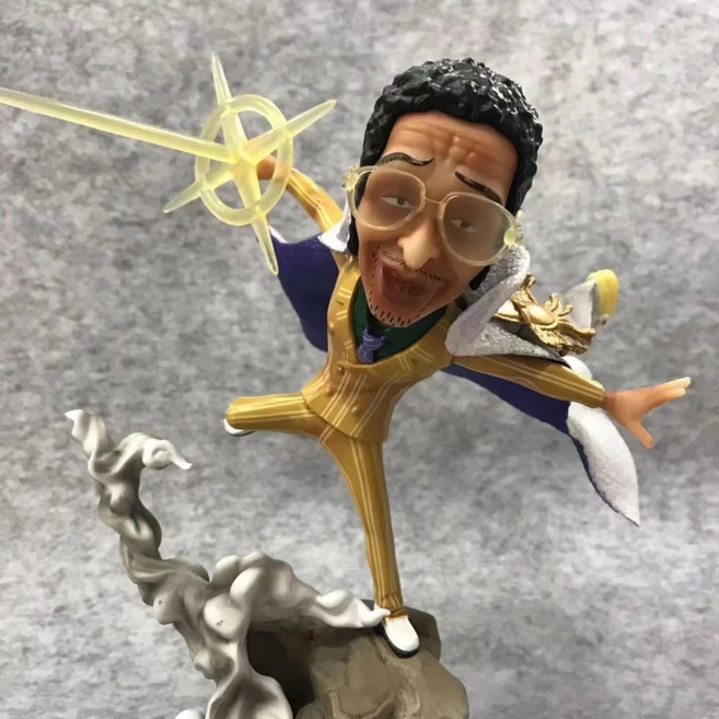 원피스 피규어 GK 해군본부 삼대장 노란원숭이 키자루 붉은개 아카이누 푸른꿩 아오키지 21CM /DIJIN A552, 1개