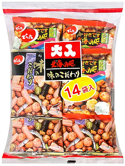 DENROKU 傳六 二色綜合豆果子, 341.6g, 1袋