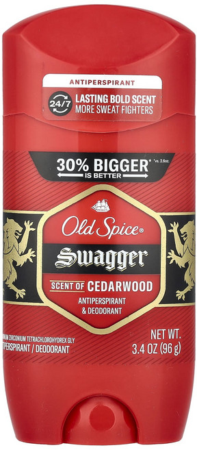 Old Spice 스와거 땀 억제제 & 데오드란트 시더우드 96g(3.4oz), OldSpice스와거땀억제제데오드란트시더우드96g34o, 96g, 1개