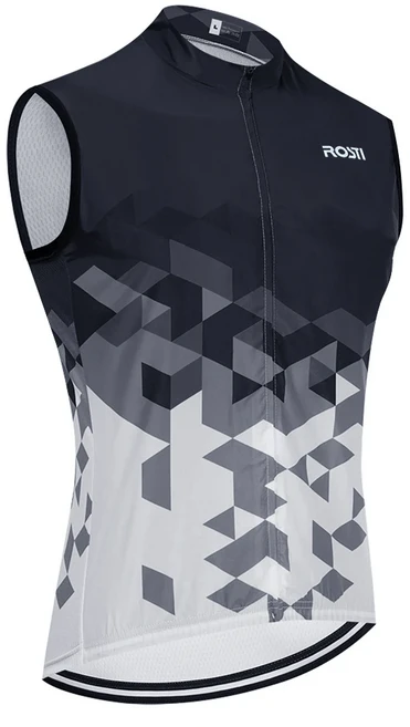 ROSTI 사이클링 저지 민소매 2025 ITALIA 자전거 조끼 Maillot 남성 여성 Ropa Ciclismo MTB 자전거 Gilet, 02 XL, 01 검정색