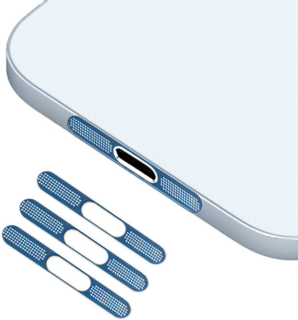 마이크 스피커 일체형 메탈 방진 스티커