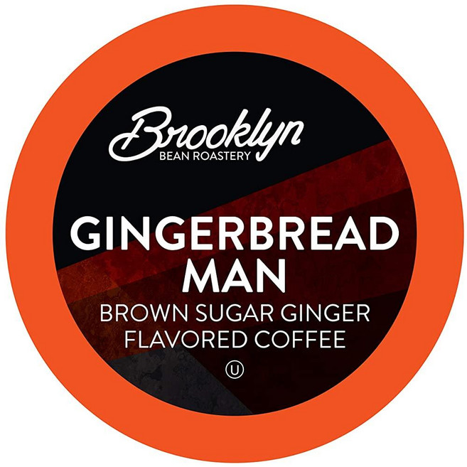 Brooklyn Beans 커피 포드 다양한 디카페인 버라이어티 팩 - 2.0 커피 메이커를 포함한 Keurig K Cup 브루어와 호환 40개 디카페인 커피 애호가에게, Gingerbread Man, Gingerbread Man