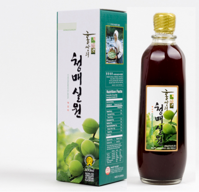 홍쌍리 매실 청매실원 매실발효액 매실엑기스 매실청, 600ml, 1개