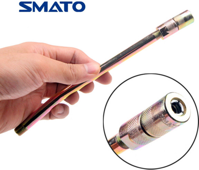 쇠굿찌 구리스 굿찌 175mm 300mm 구리스펌프 PT1/8 나사산 연결 교체용 철궂찌 긋찌 궂지 굿지 궂찌 에어구리스펌프 구리스굿찌 에어구리스건 그리스펌프 구리스건 커플러, 쇠굿찌 300mm, 1개